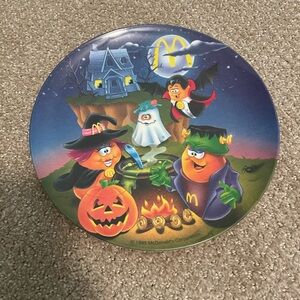 McDonald's Spooky Halloween Plate with Characters
